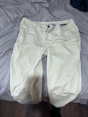 jcpenney Men's Khaki Dress Pants - Beige with Navy Trim